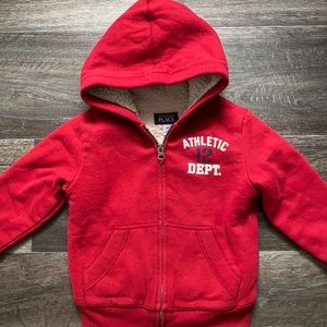 ☘️2/$25☘️ The Children’s Place toddler Sherpa lined zip up hoodie